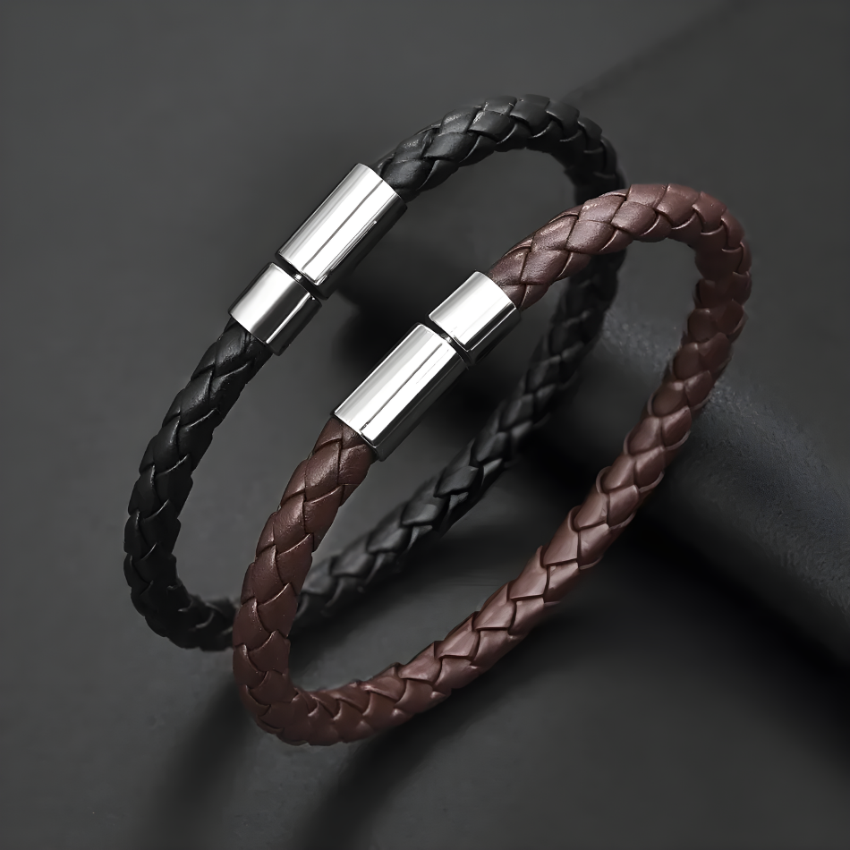 Classic Leather Braided Bracelets