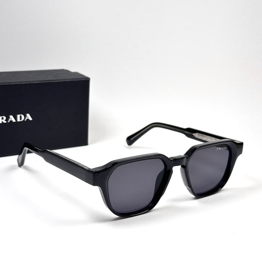 PRADA Symbole Square – Glossy Black