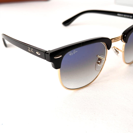 Ray Ban Clubmaster – Black / Blue Gradient Lenses