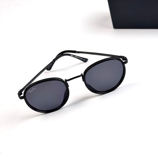 Ray Ban Double Rim Round – Black Smoke