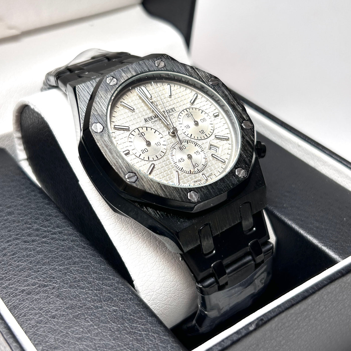 Audemars Piguet Royal Oak Chronograph For Him - Black with Gray Dial