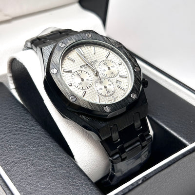 Audemars Piguet Royal Oak Chronograph For Him - Black with Gray Dial