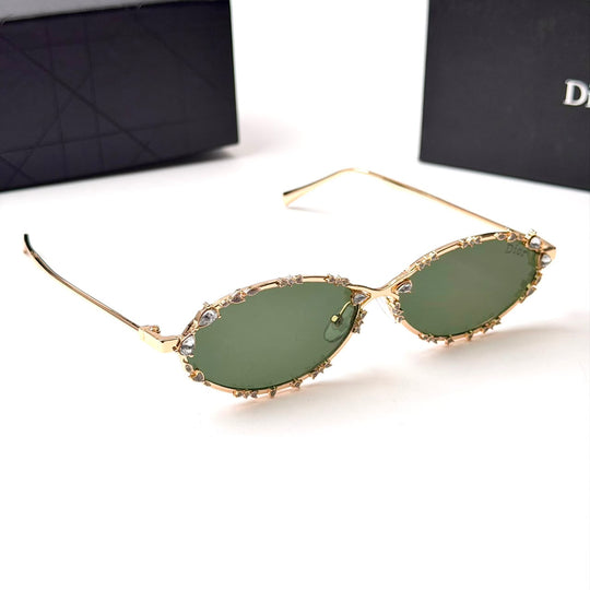 DIOR Crystal Oval – Gold Green