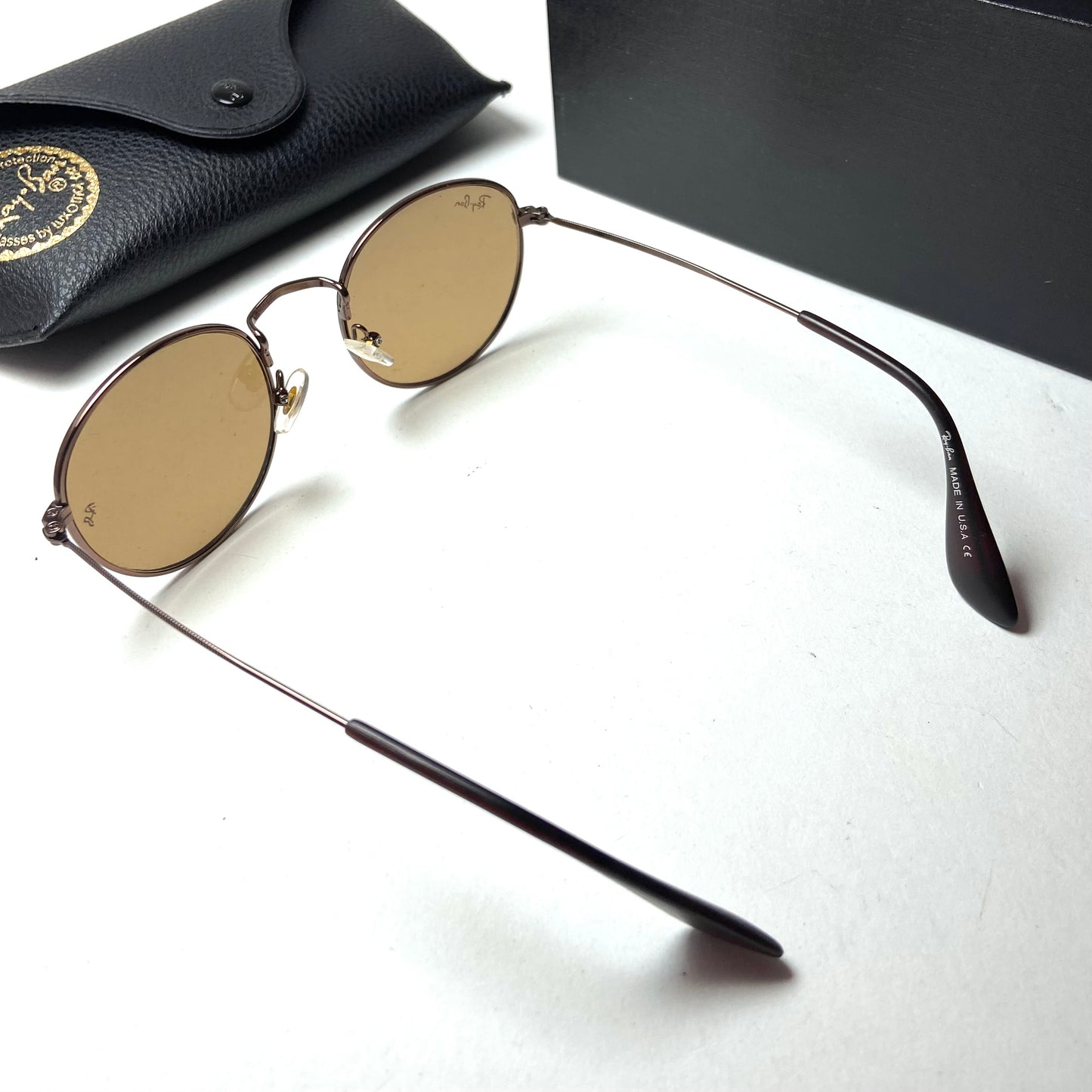 Ray Ban Small Round Brown