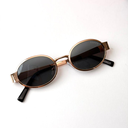 GUCCI GG1854S Oval – Rose Gold Black