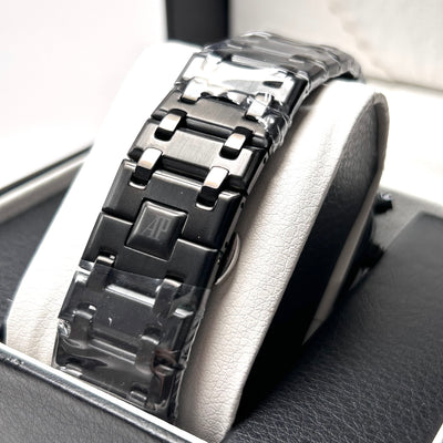 Audemars Piguet Royal Oak Chronograph For Him - Black with Gray Dial