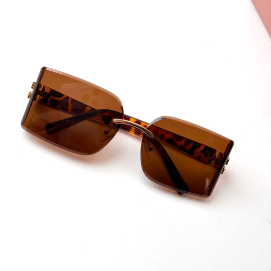 Miu Miu Rimless Rectangular – Brown Tortoiseshell