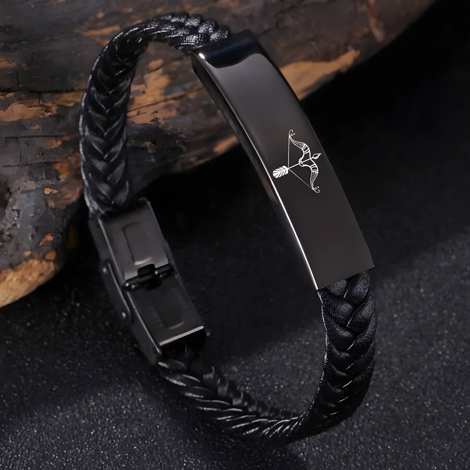 Sleek Zodiac Bow Bracelet