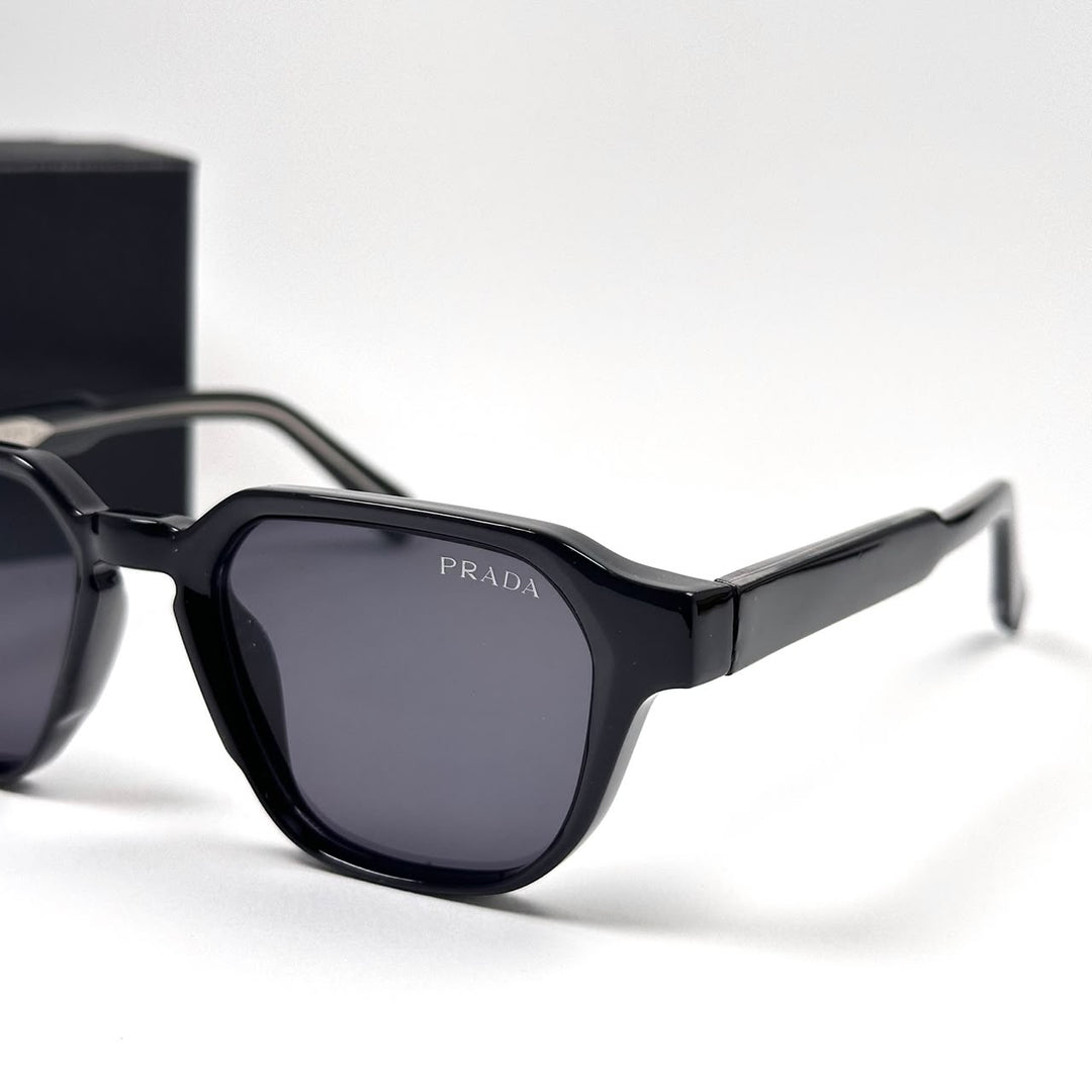 PRADA Symbole Square – Glossy Black