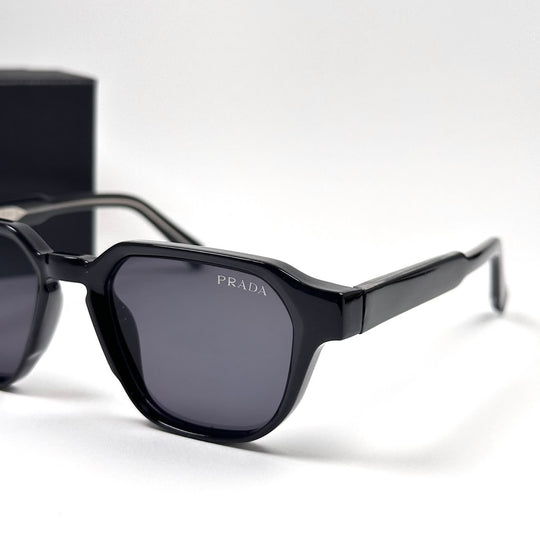 PRADA Symbole Square – Glossy Black