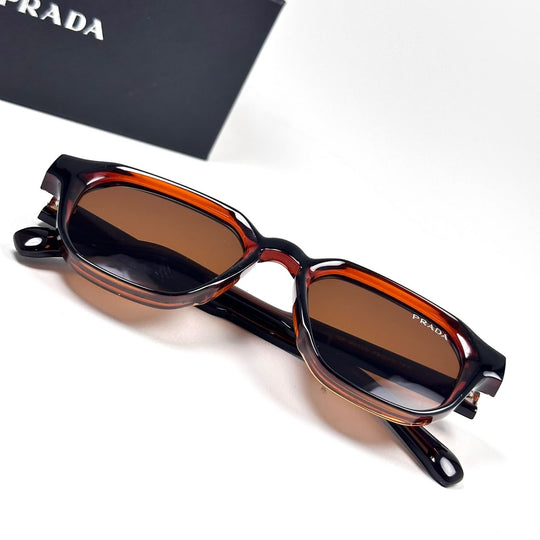 PRADA Symbole Square – Dark Tortoise Brown
