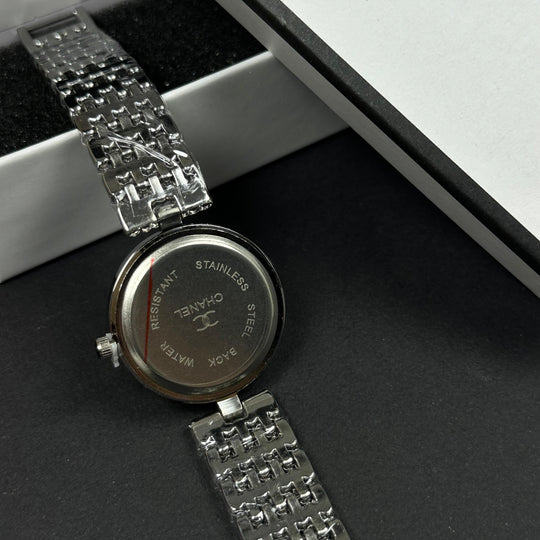 Chanel Crystal Round – Silver Black