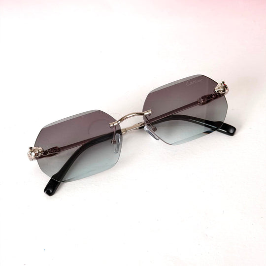 Panthère de Cartier Rimless Hexagon – Silver Grey Gradient