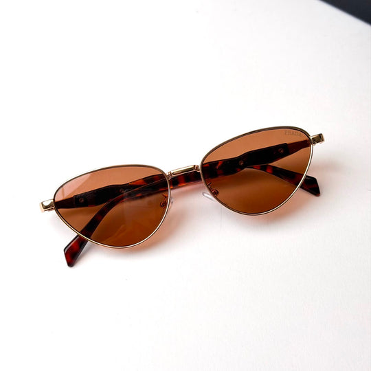 Prada Cat Eye – Gold Brown