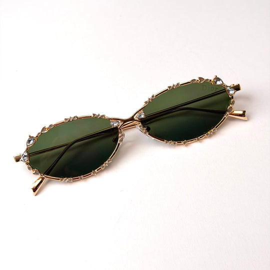 DIOR Crystal Oval – Gold Green