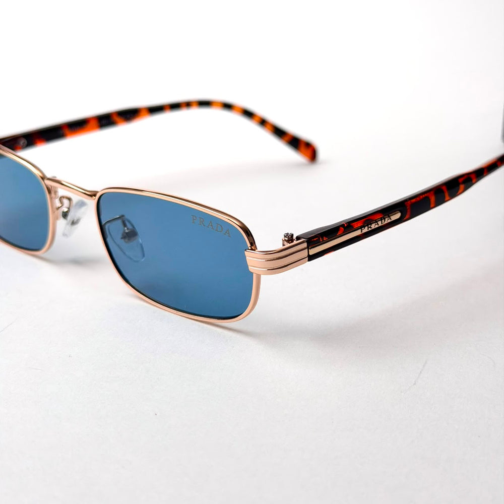 Prada PR B54S Rectangular – Rose Gold Blue