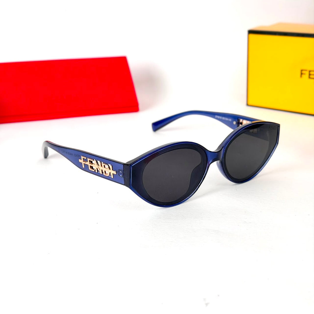 Fendi Cat Eye – Crystal Navy Blue