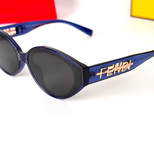 Fendi Cat Eye – Crystal Navy Blue