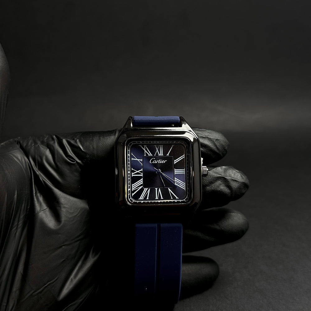 Cartier Tank – Black & Blue