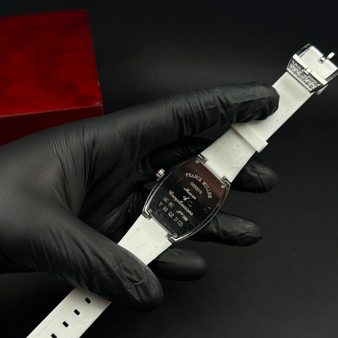 Franck Muller Vanguard Heart For Her – White &amp; Silver Diamond
