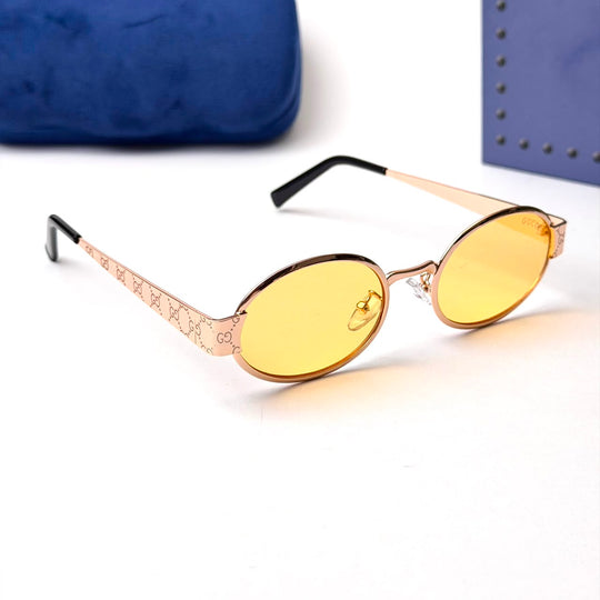 GUCCI GG1854S Oval – Rose Gold Yellow