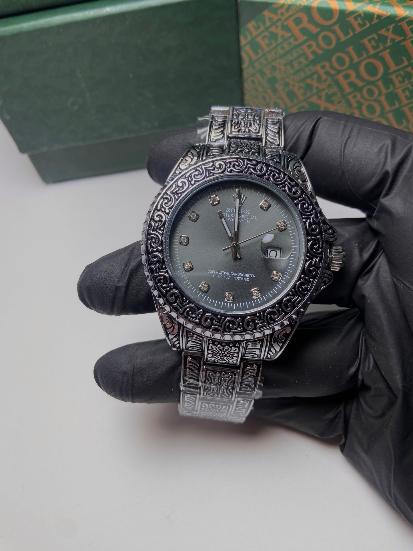 Rolex Arabic Design Gray