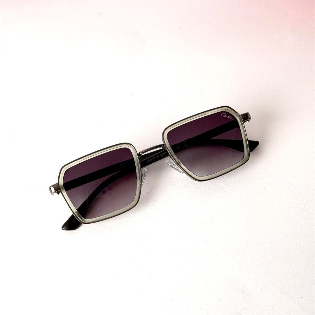 Cartier Santos – Gunmetal Frame / Smoke Gradient Lenses