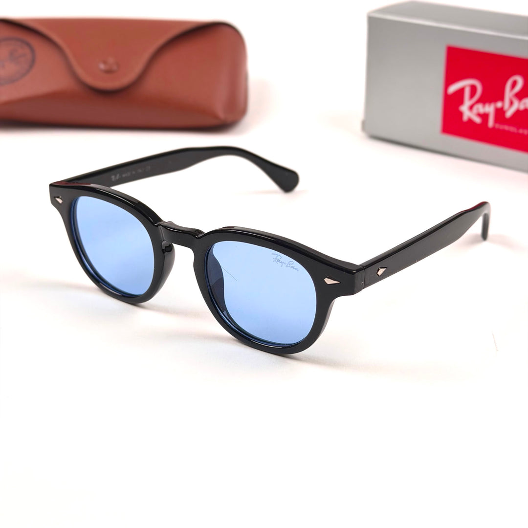 Ray Ban RB2180 Round – Black Blue Mirror