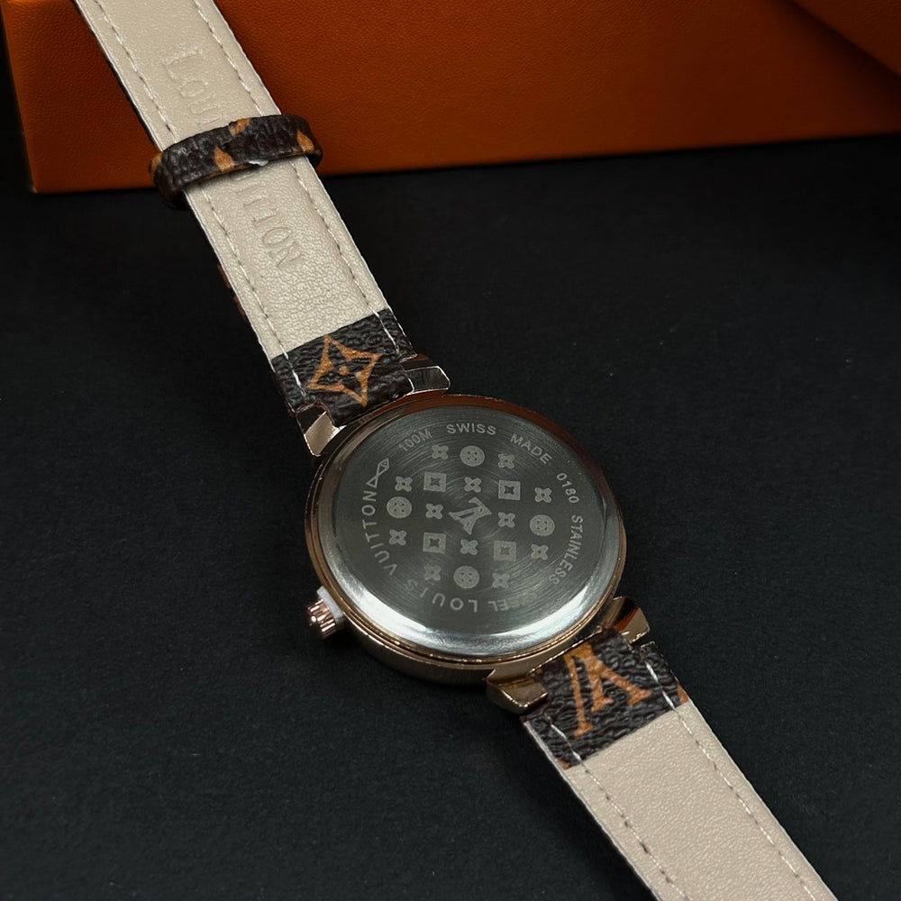 Louis Vuitton LV Crystal Round – Rose Gold Monogram Brown