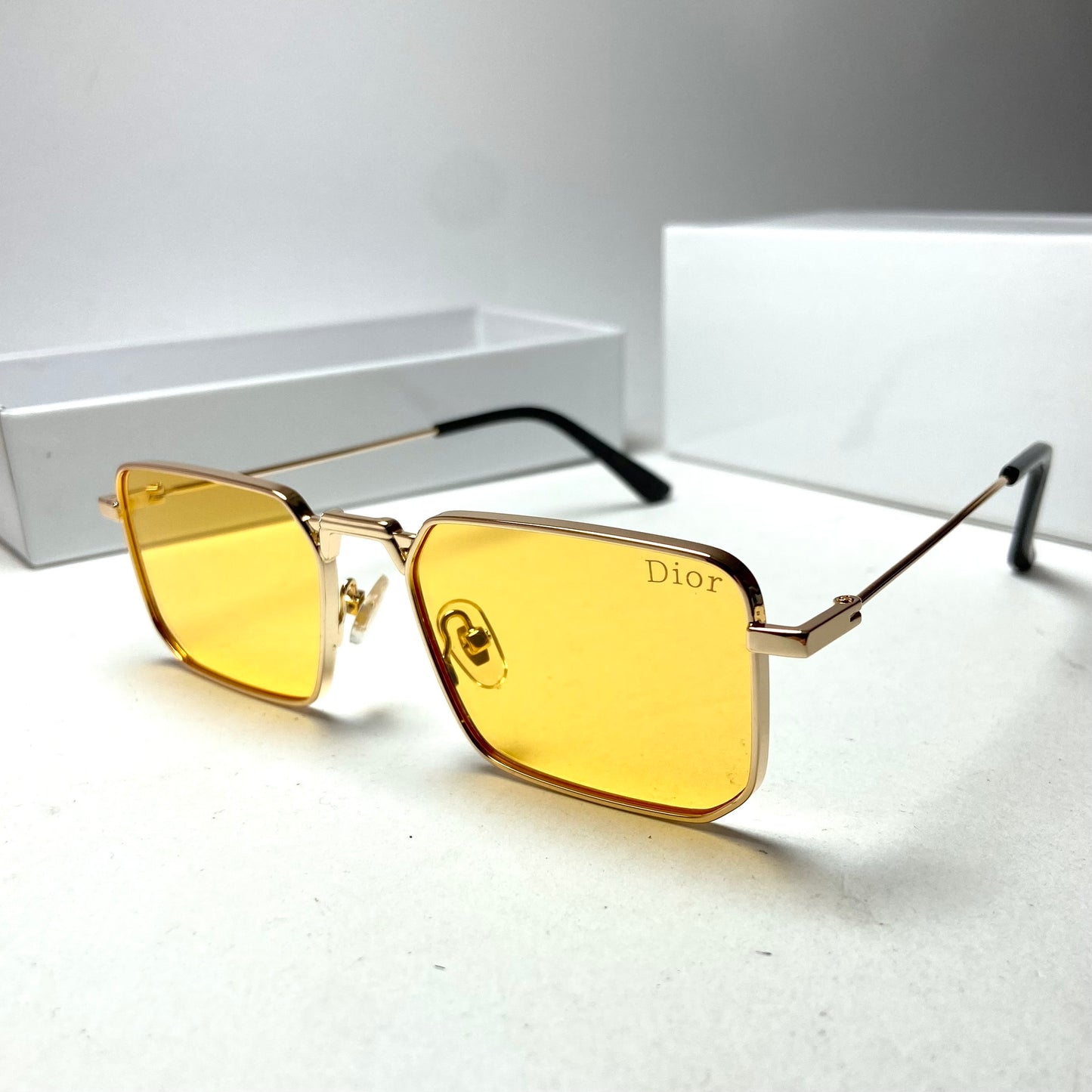 Dior Rectangular Yellow