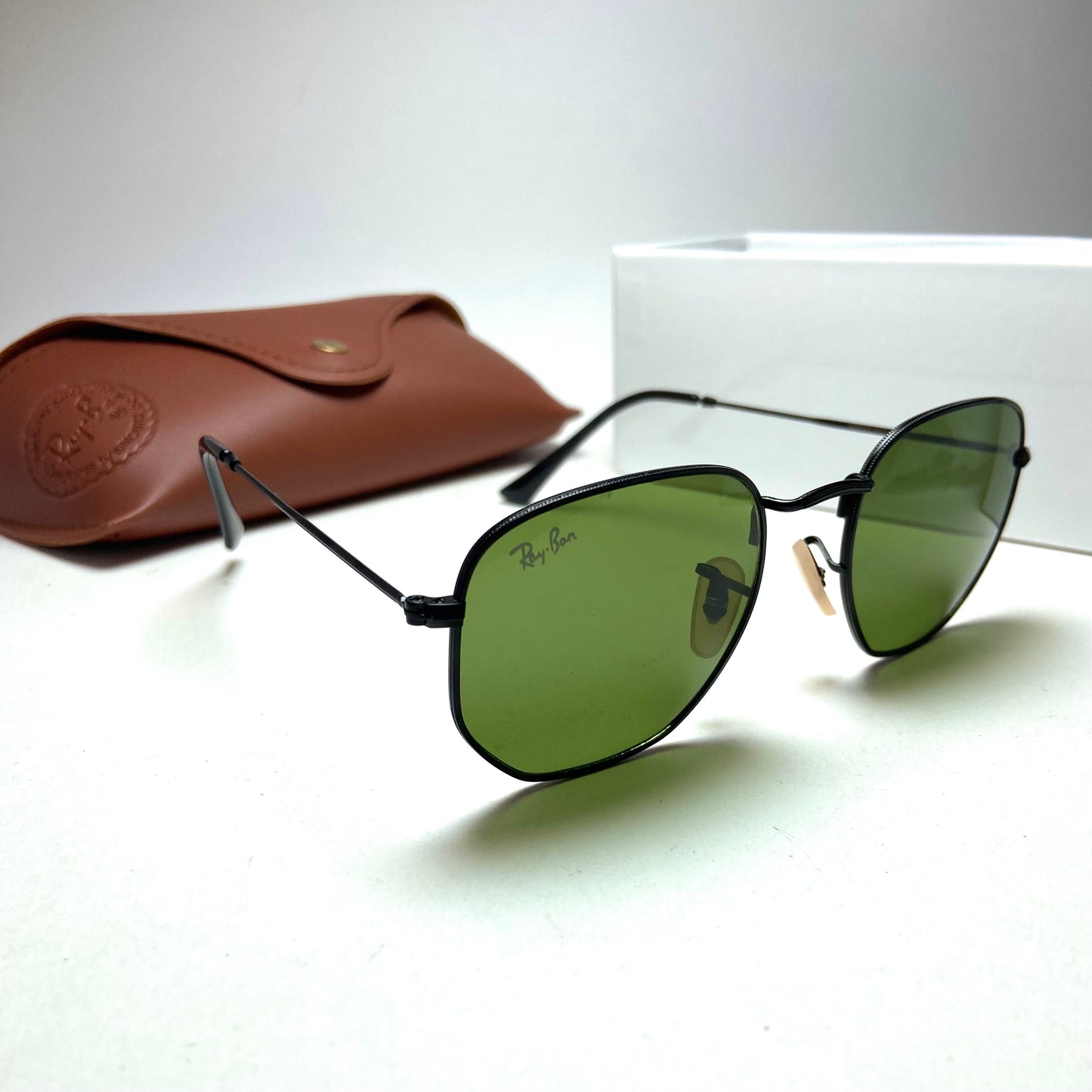 Ray Ban Hexagonal Classic Oily Green