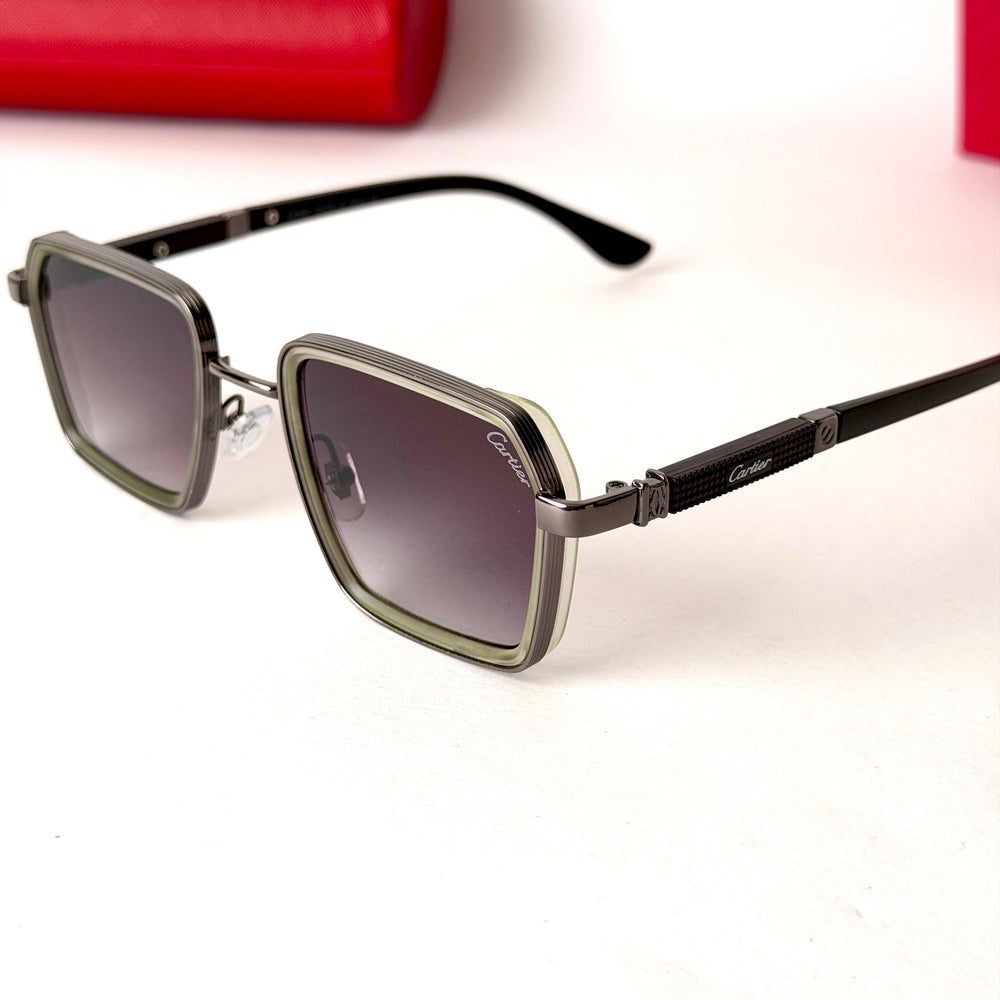 Cartier Santos – Gunmetal Frame / Smoke Gradient Lenses