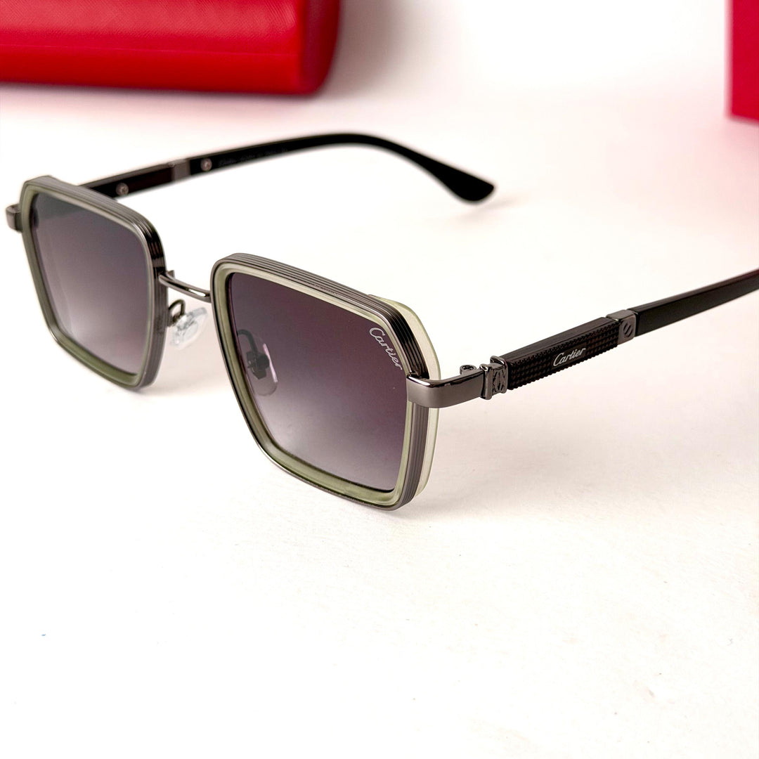 Cartier Santos – Gunmetal Frame / Smoke Gradient Lenses