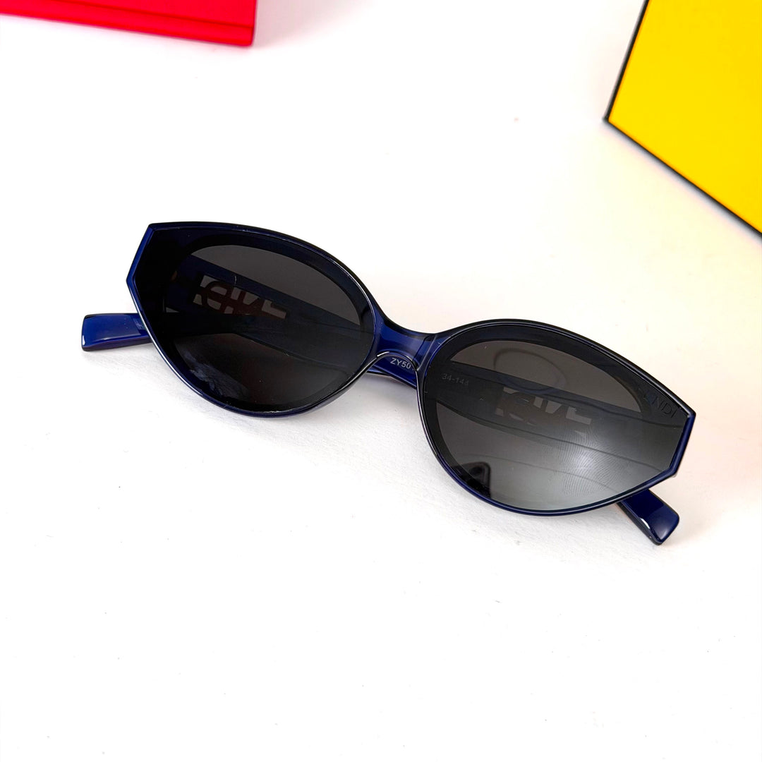 Fendi Cat Eye – Crystal Navy Blue