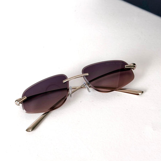 Bottega Veneta Rimless – Brown Rose