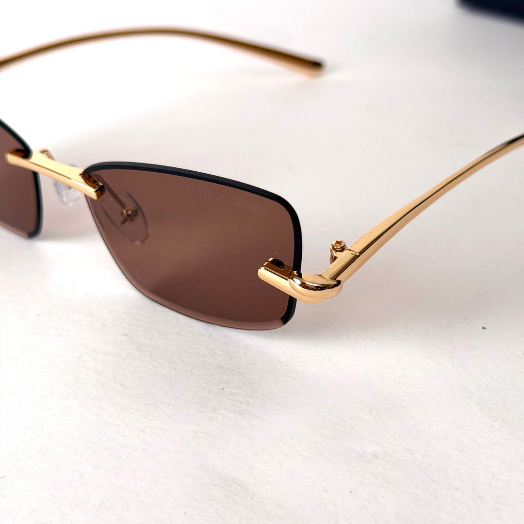 Bottega Veneta Rimless Rectangle – Brown