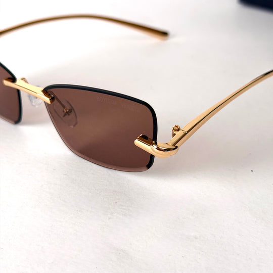 Bottega Veneta Rimless Rectangle – Brown
