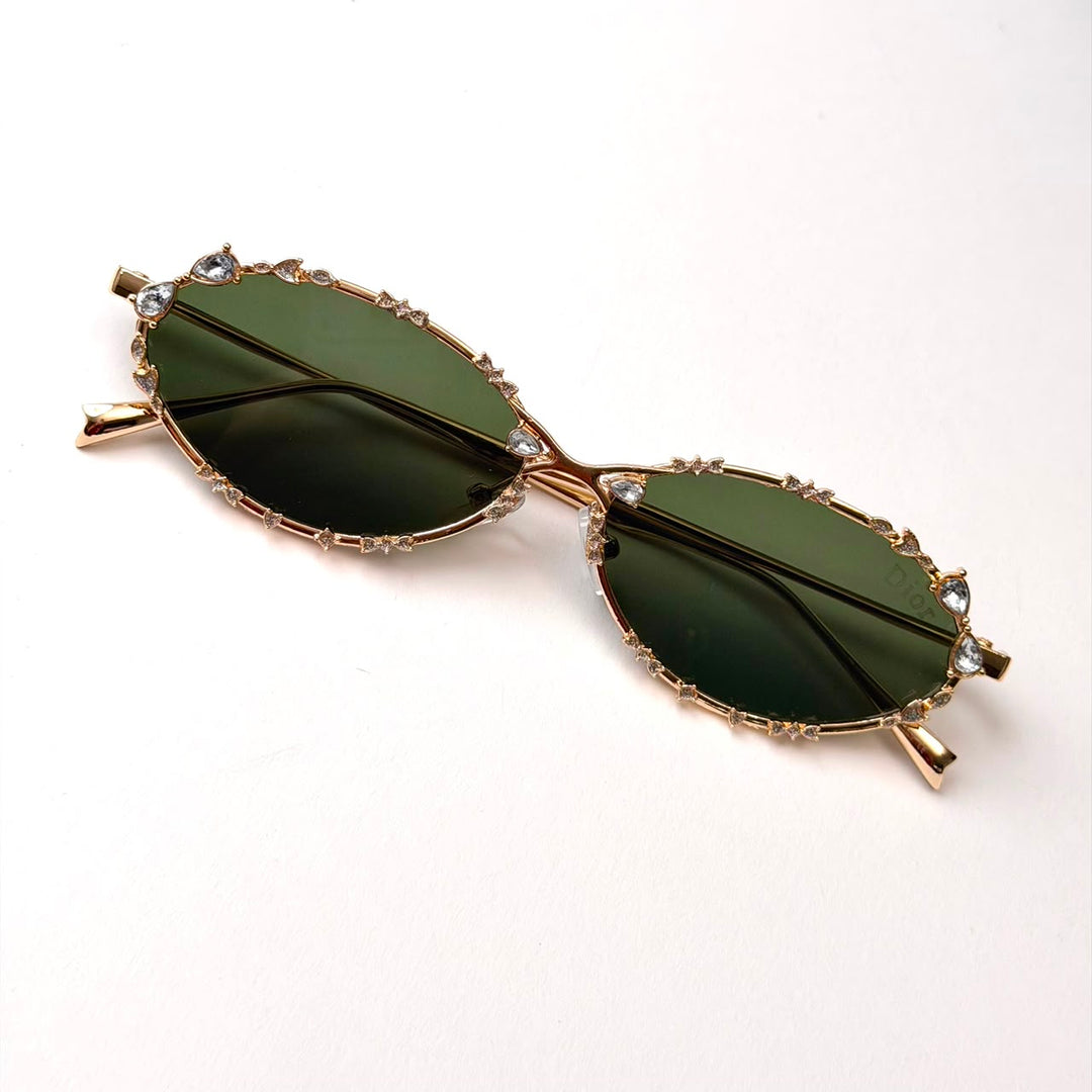 DIOR Crystal Oval – Gold Green