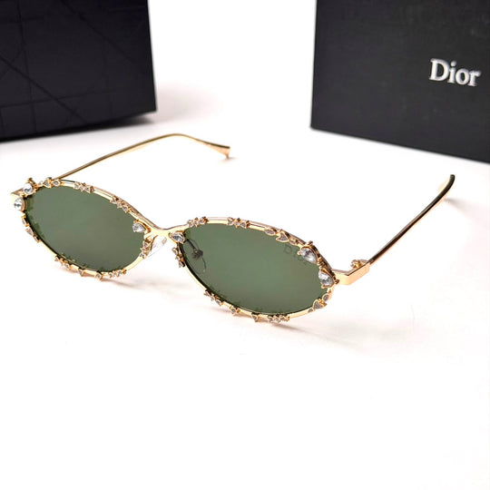 DIOR Crystal Oval – Gold Green