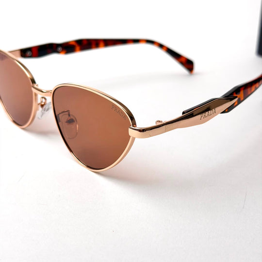 Prada Cat Eye – Gold Brown
