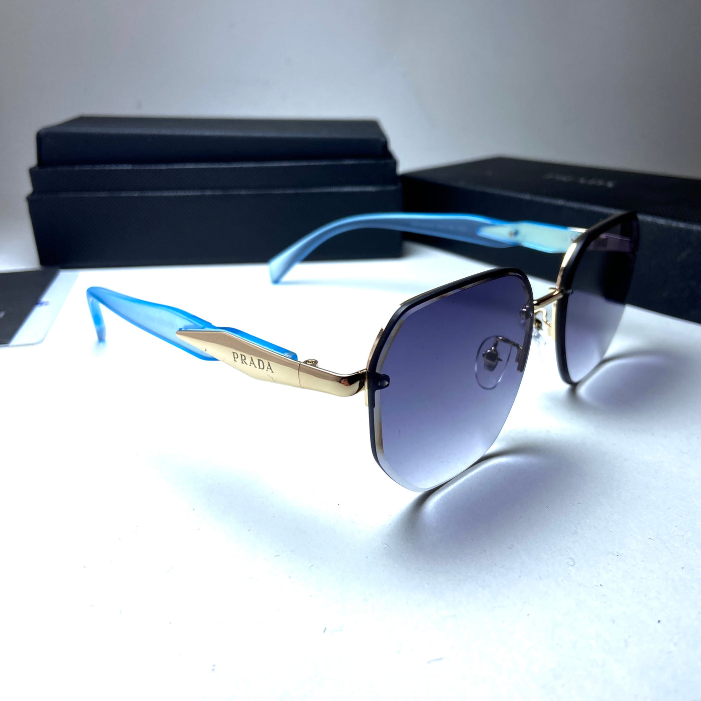 Prada Hexagonal Blue