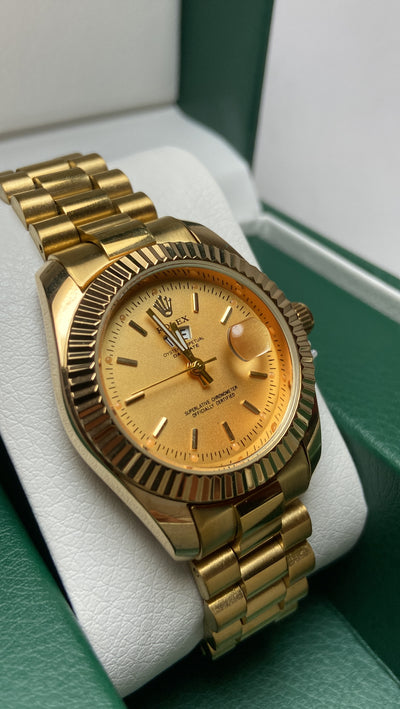 Rolex Day-Date For Her - Gold-Tone with Gold Dial