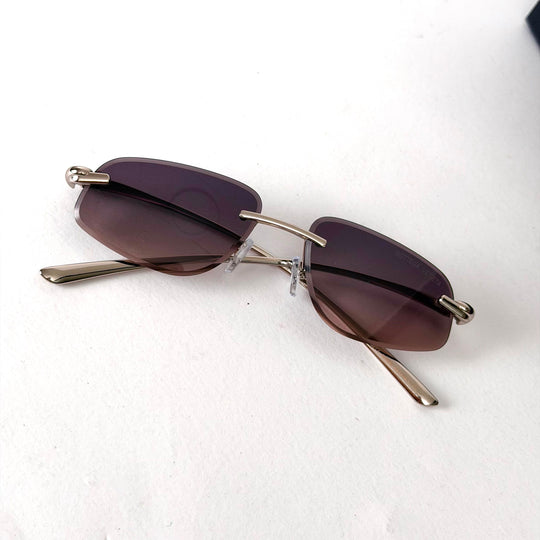 Bottega Veneta Rimless – Brown Rose