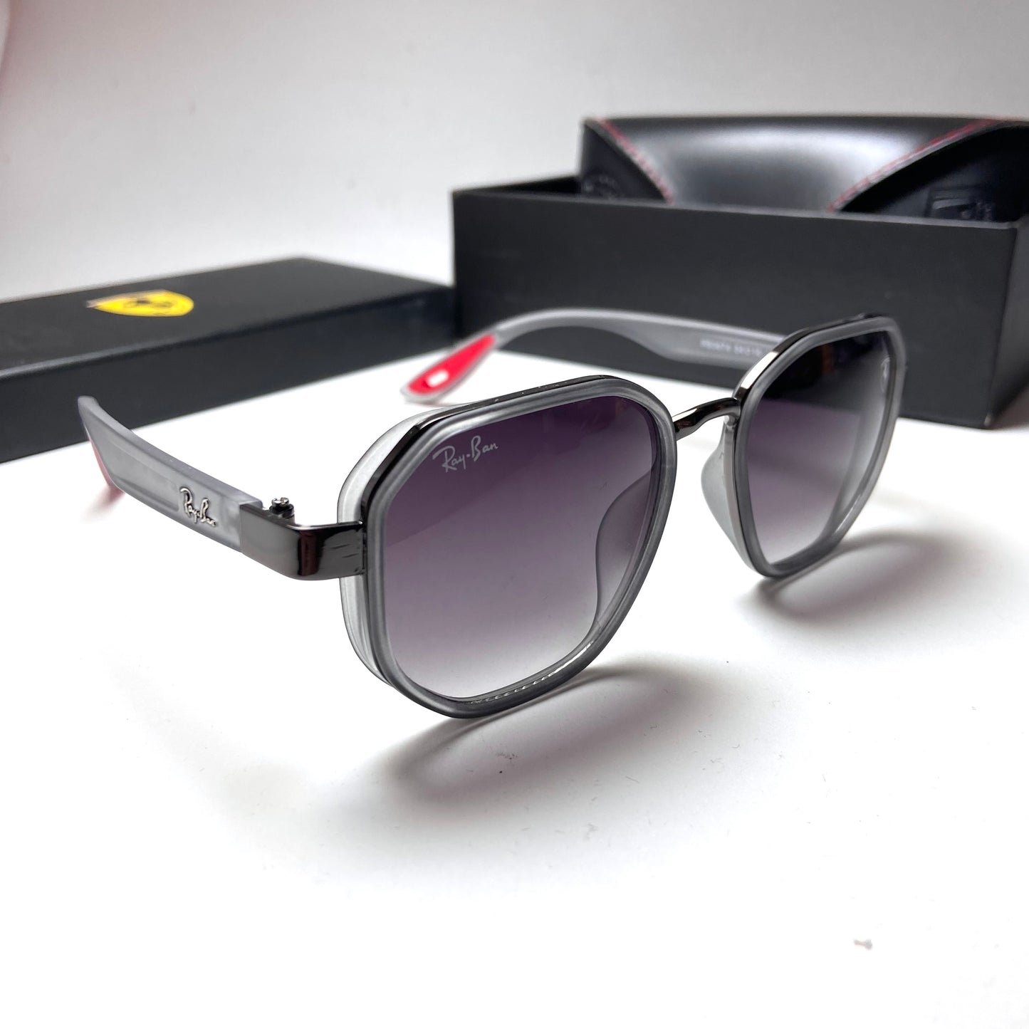 Ray Ban Geometric Scuderia Ferrari Gray