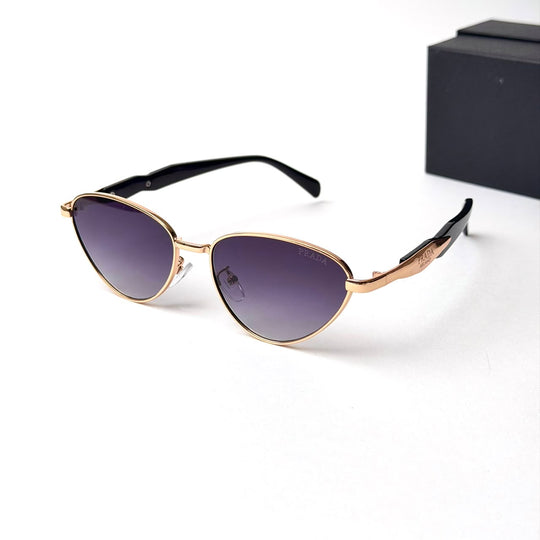 Prada Cat Eye – Gold Purple Gradient