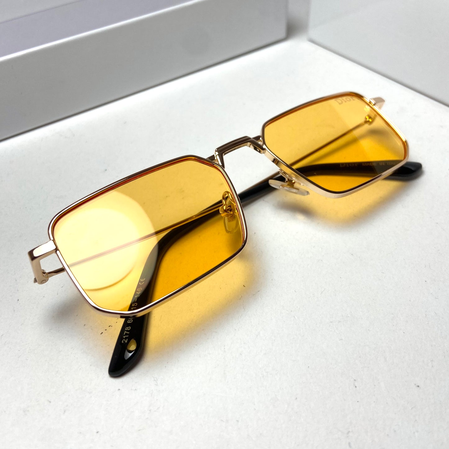 Dior Rectangular Yellow