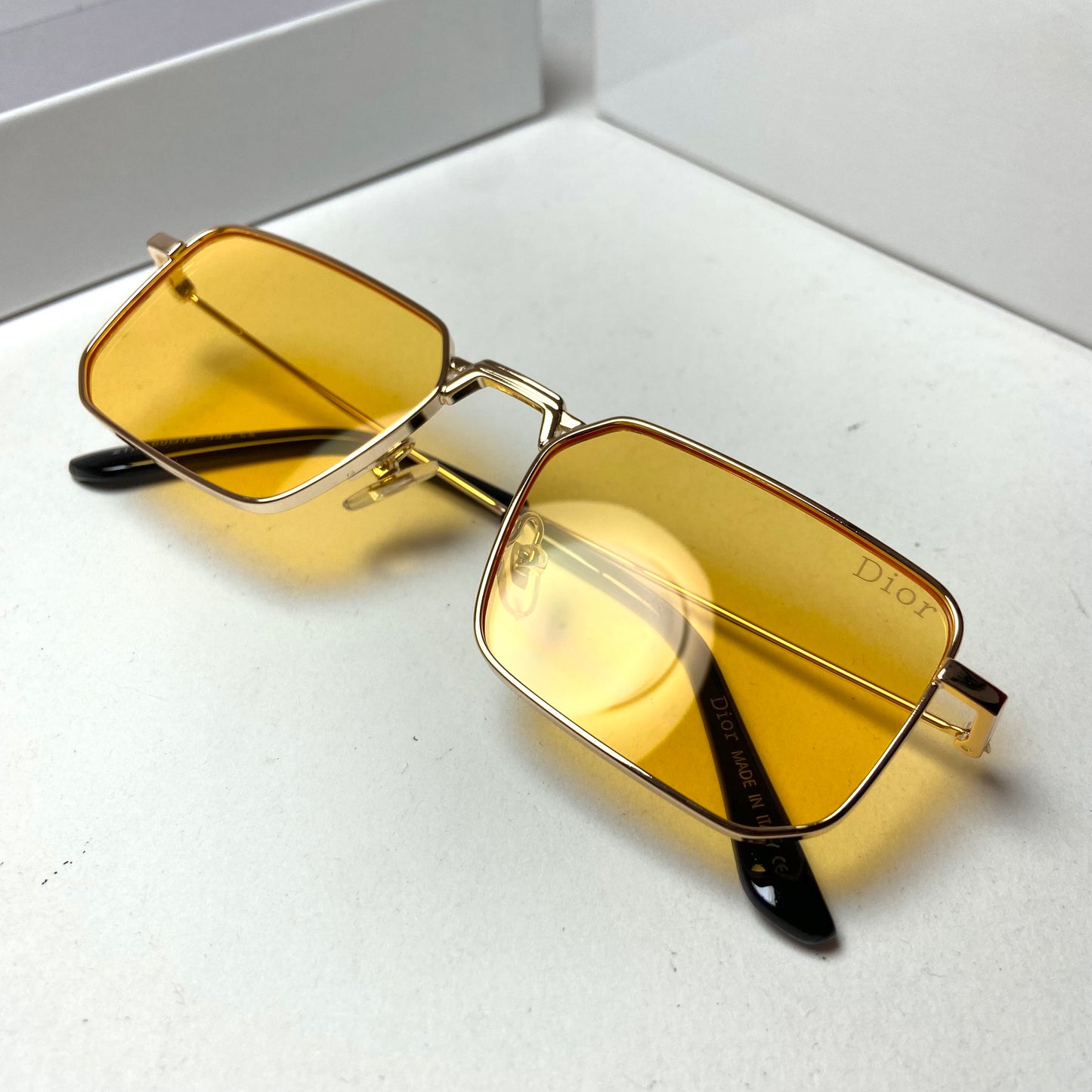 Dior Rectangular Yellow