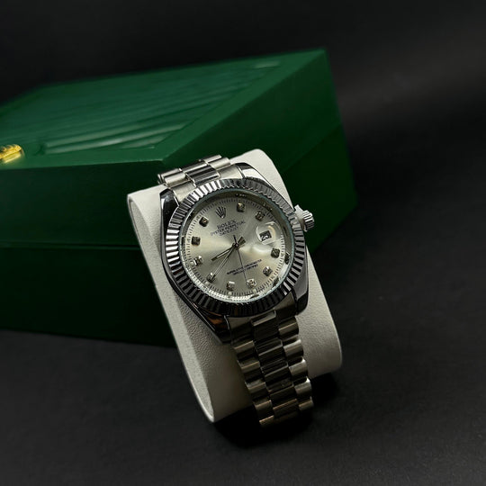 Rolex Datejust For Him – Silver Diamond Dial