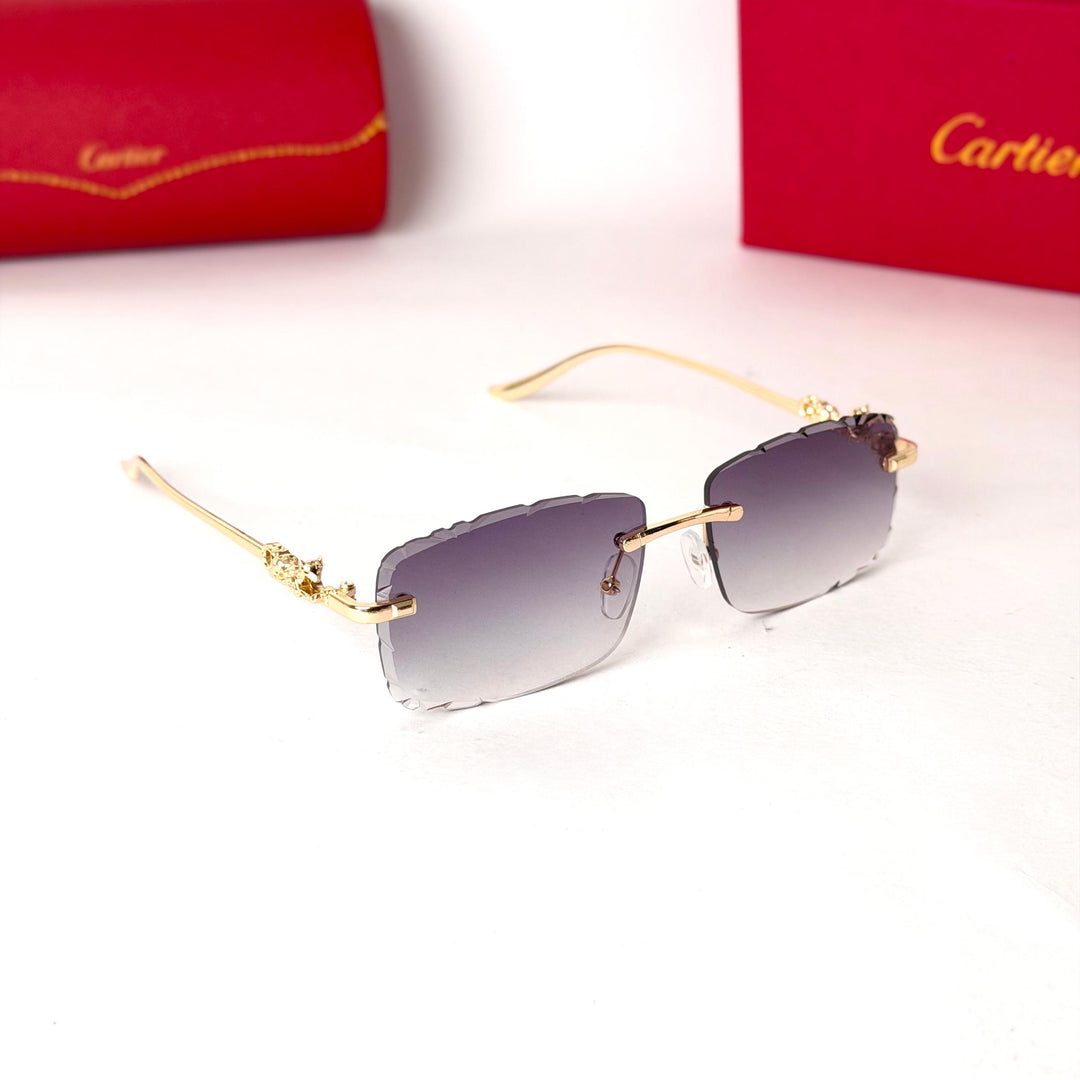 Cartier Rimless Square – Lavender Gradient