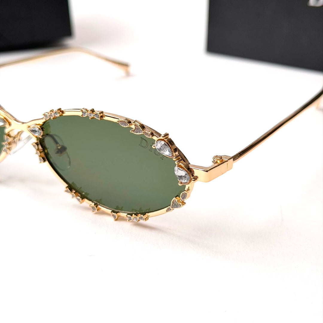 DIOR Crystal Oval – Gold Green